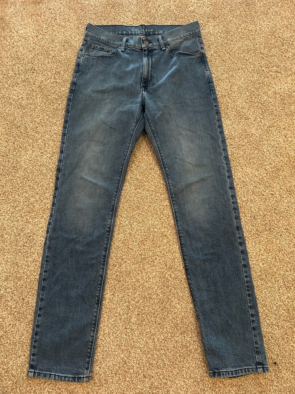 Mott & Bow Men's Slim Jeans in Washed Blue